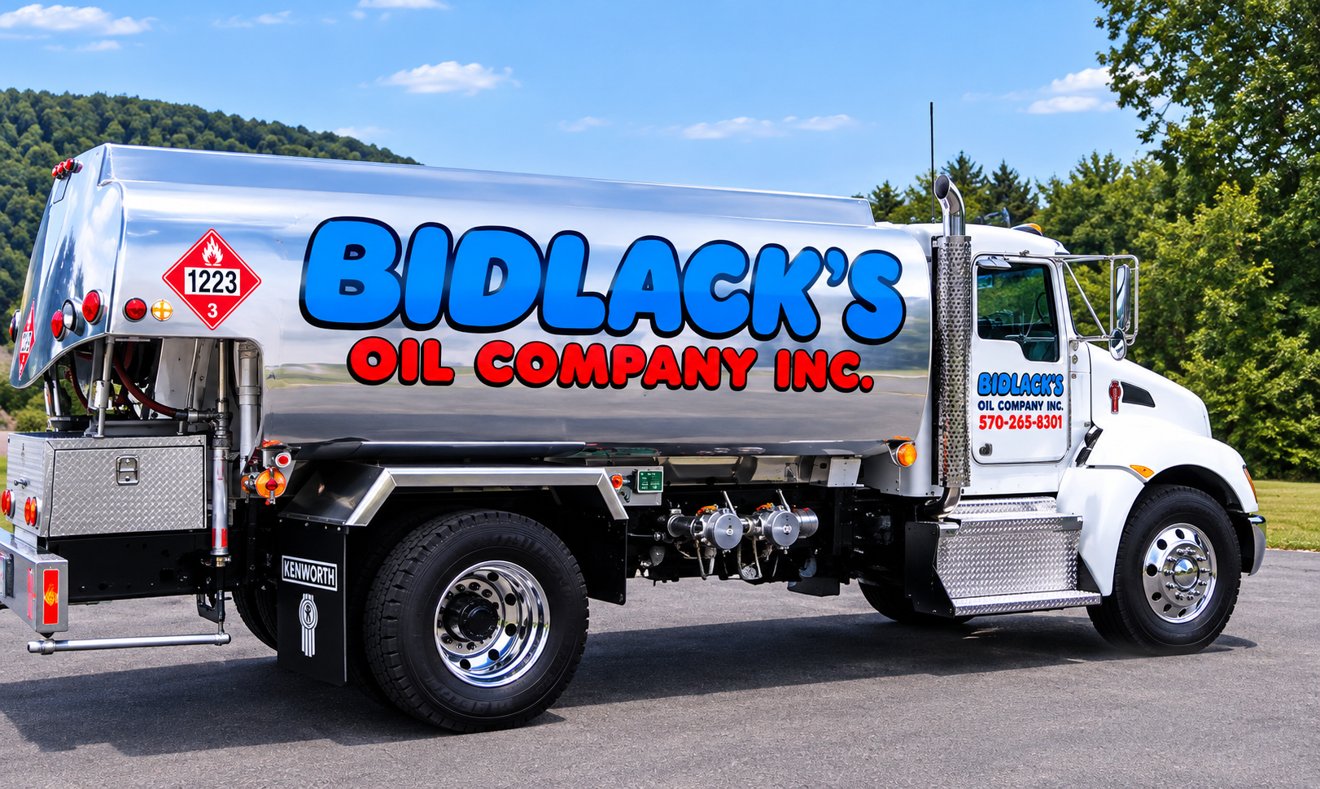 Bidlack's Oil Company delivery truck
